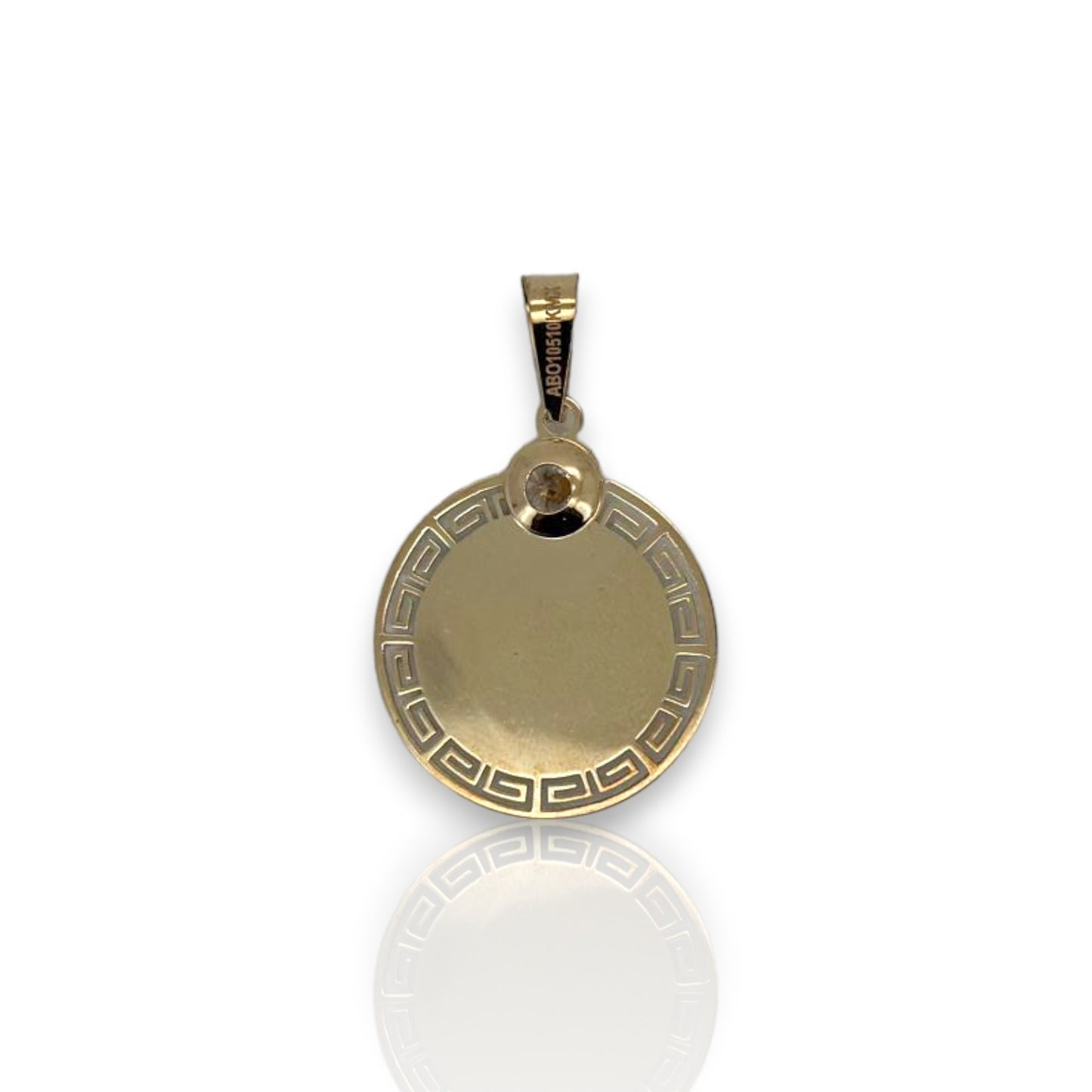 Medallion Virgin Mary - 10K Yellow Gold