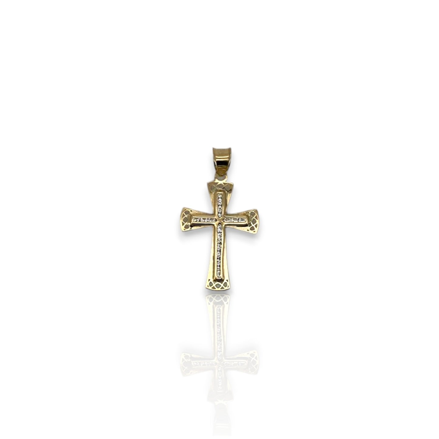 Cross Pendant - 10K Yellow Gold