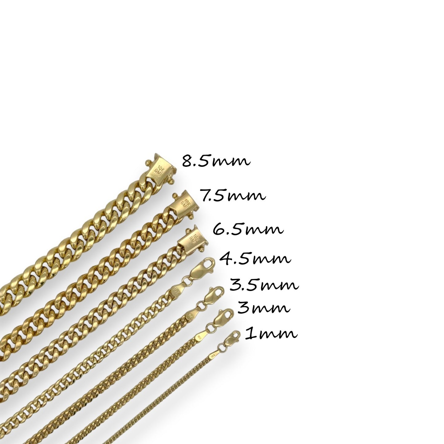 Miami Cuban Link Anklet - 10K Yellow Gold