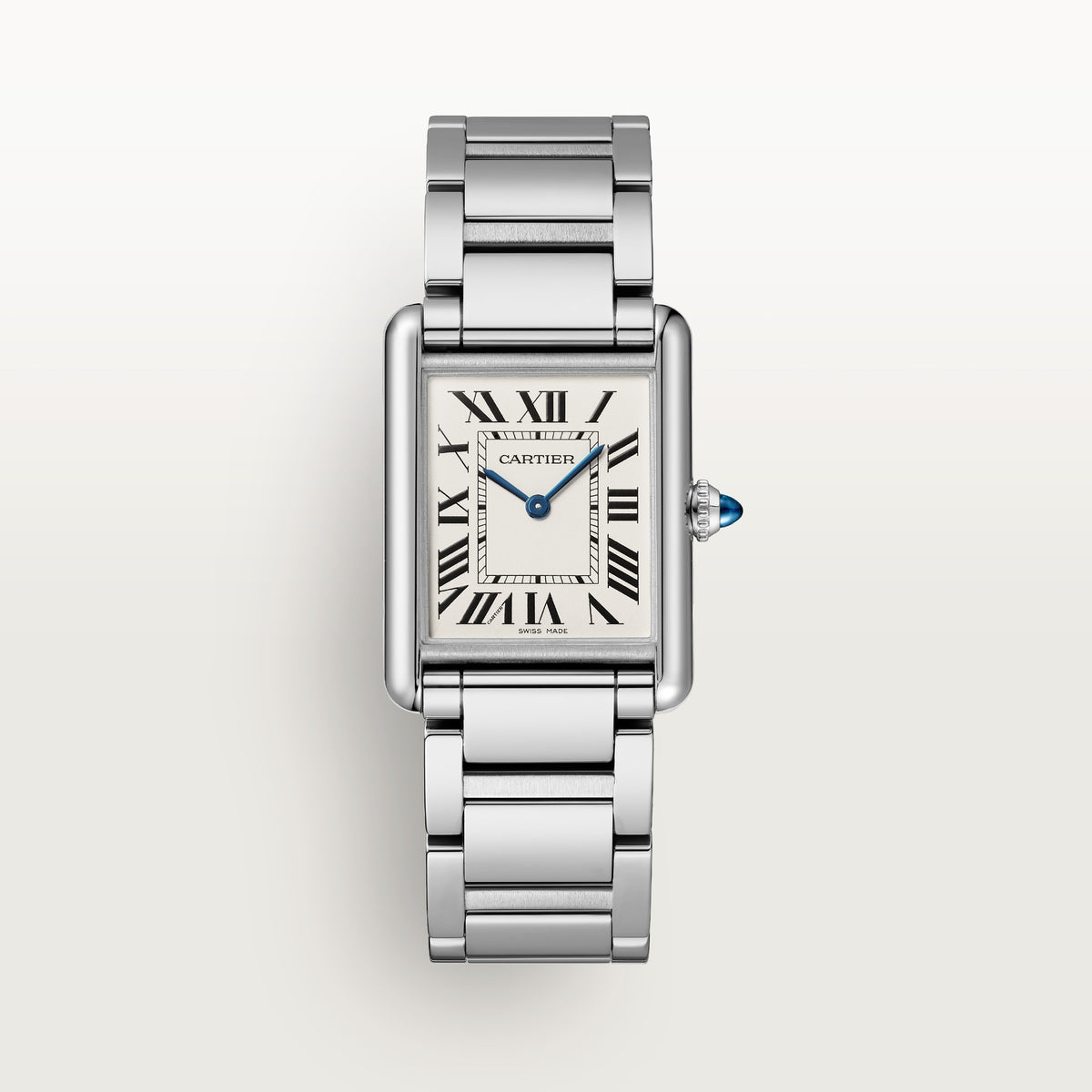 Cartier Tank Must de Cartier WSTA0106 - Large model Steel, Silvered Dial, Interchangeable steel bracelet