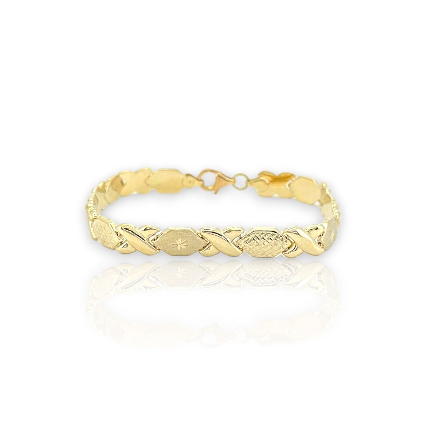kisses star bracelet - 10k yellow gold