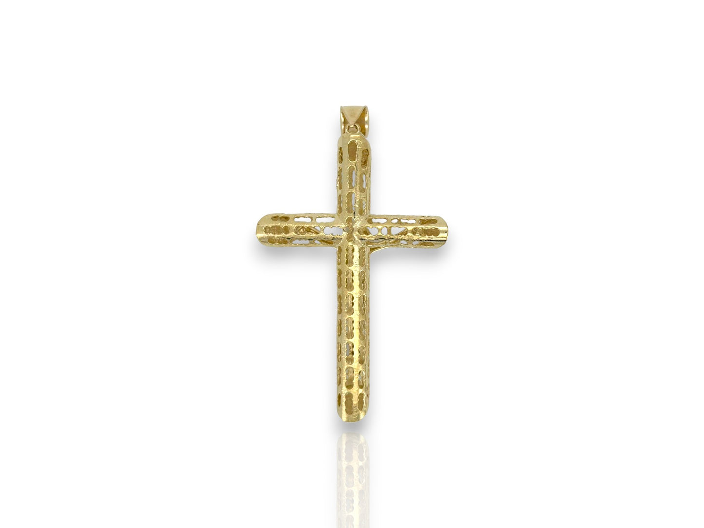 Colgante de cruz - Oro amarillo de 10 k