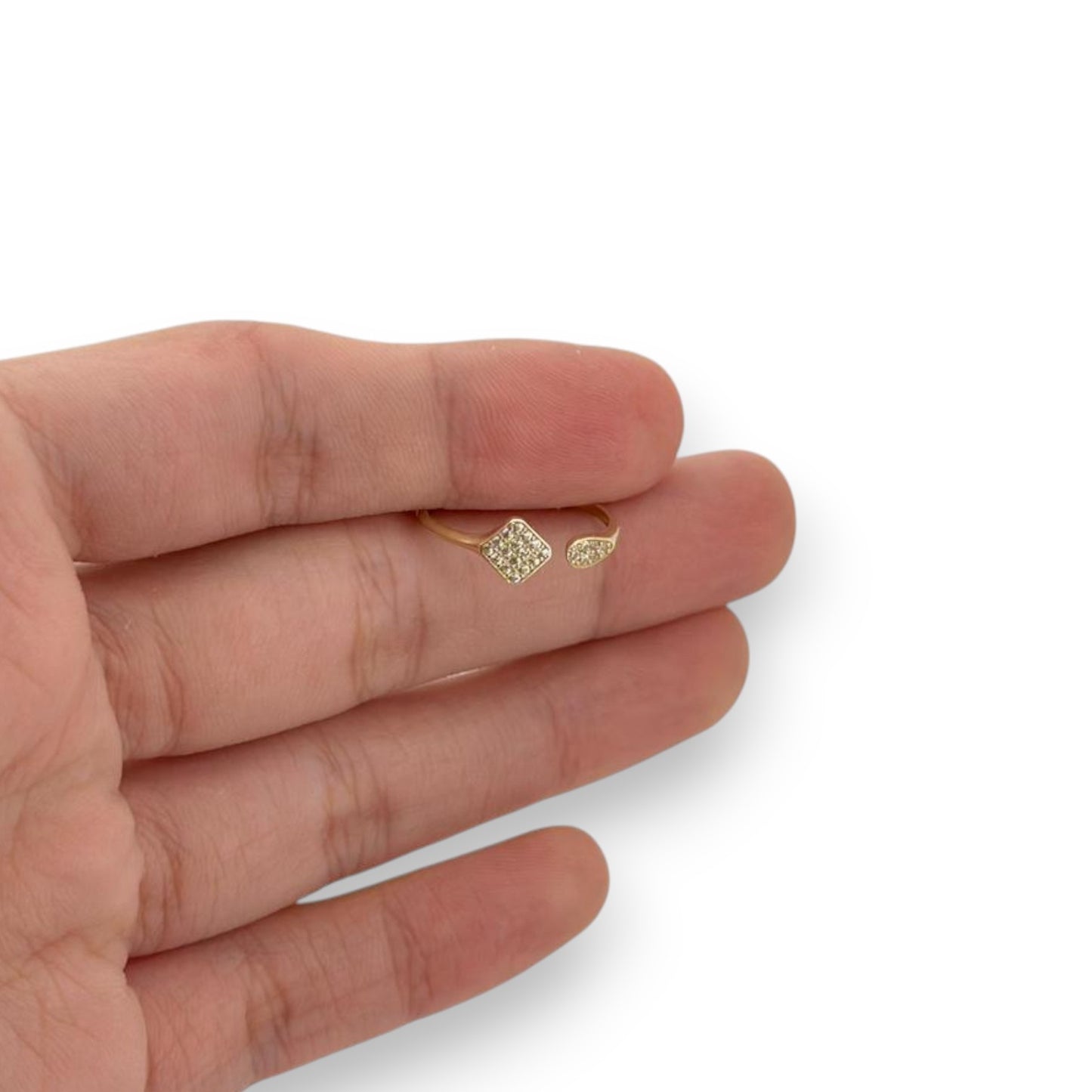 Infinity Ring CZ - 10K Yellow Gold