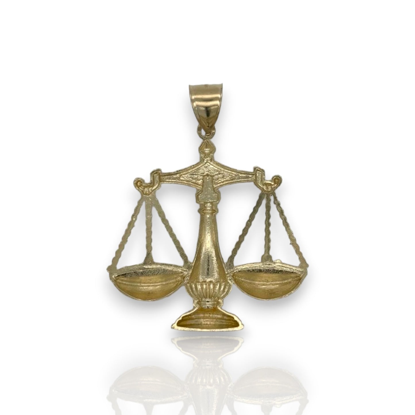 Scales Of Justice Pendant - 10K Yellow Gold