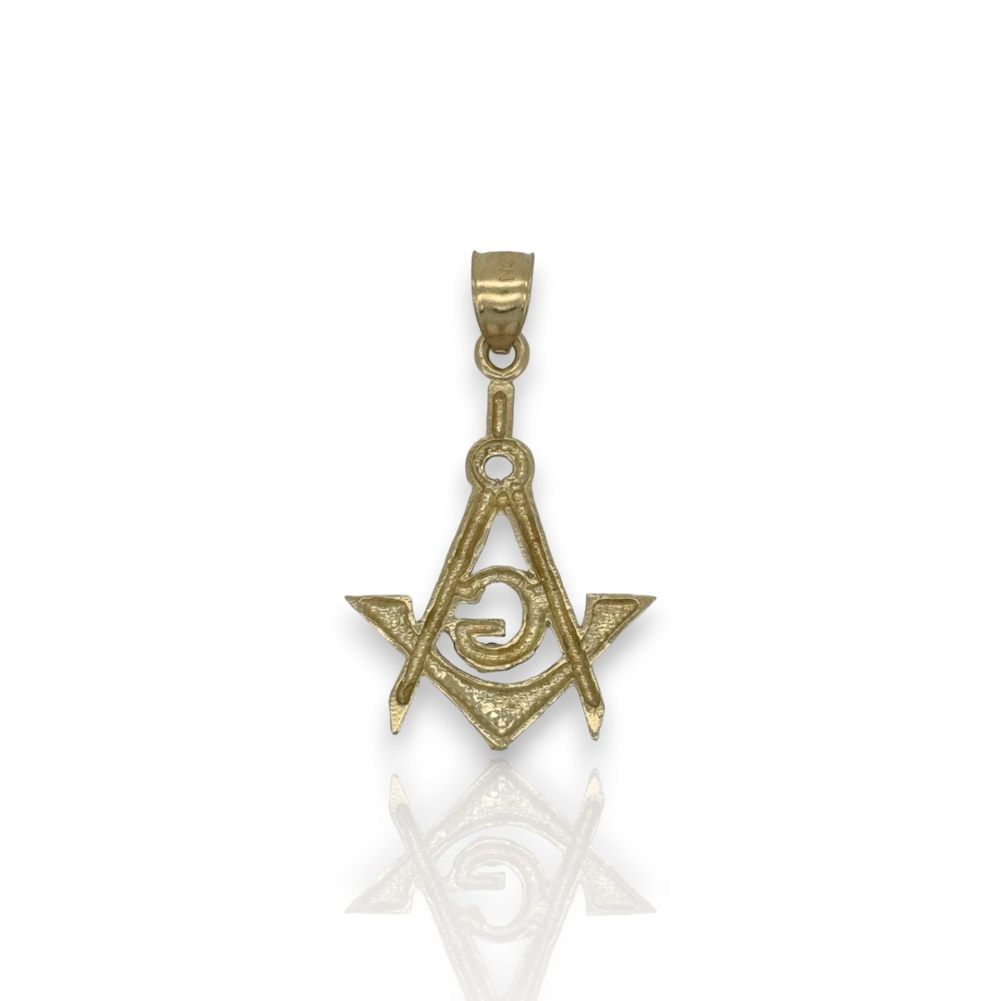 Masonic Symbol Pendant - 10K Yellow Gold