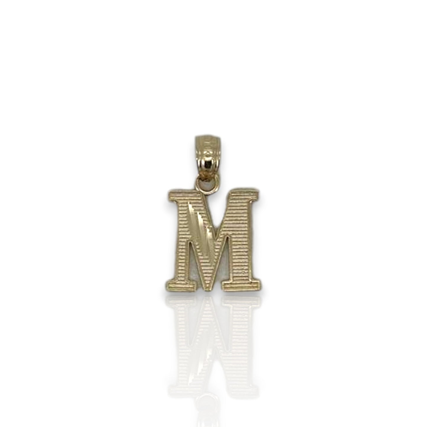 Initial Pendant CZ - 10K Yellow Gold