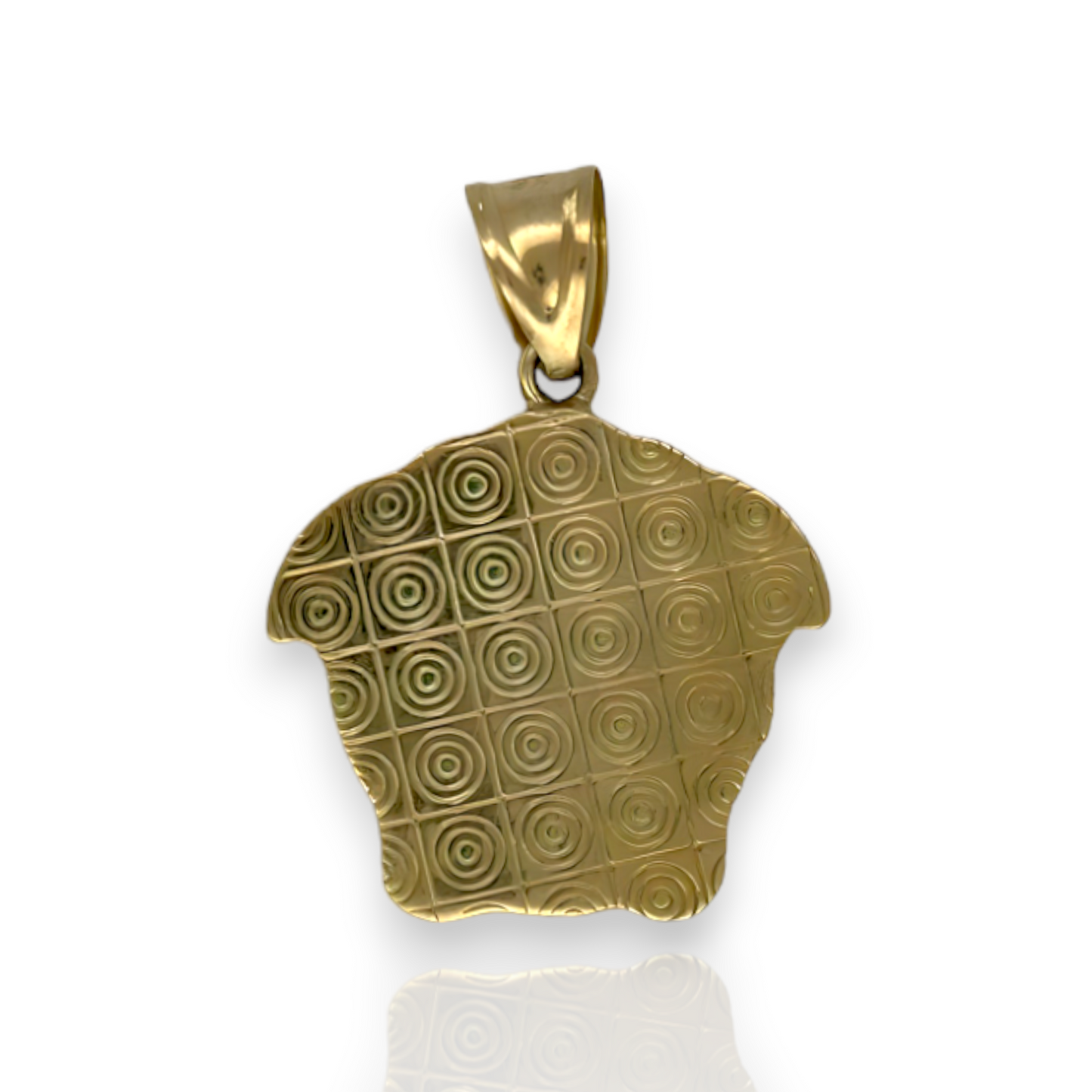 Colgante con dije de Medusa en dos tonos - Oro amarillo de 10 k