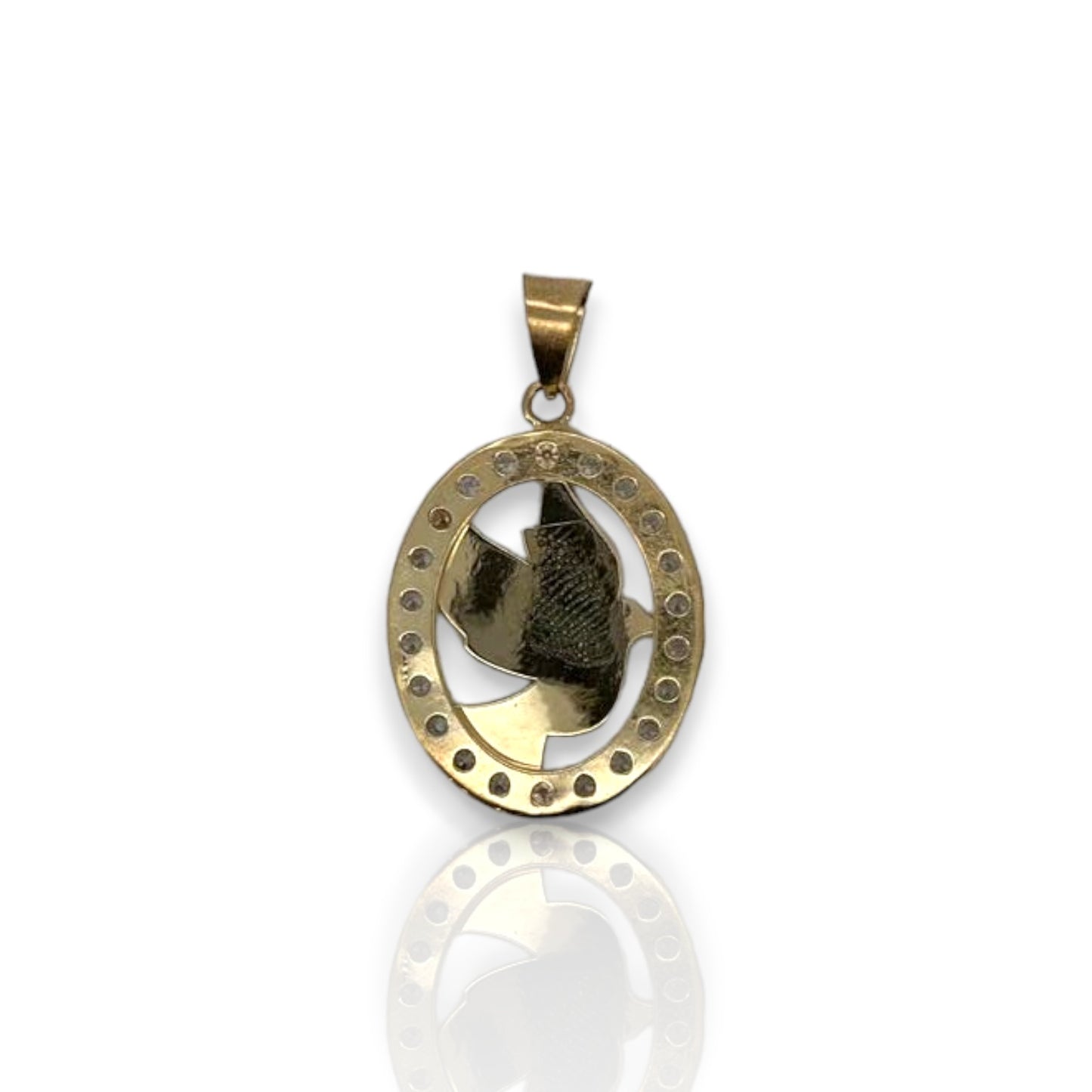 Medallion Dove - 10K Yellow Gold
