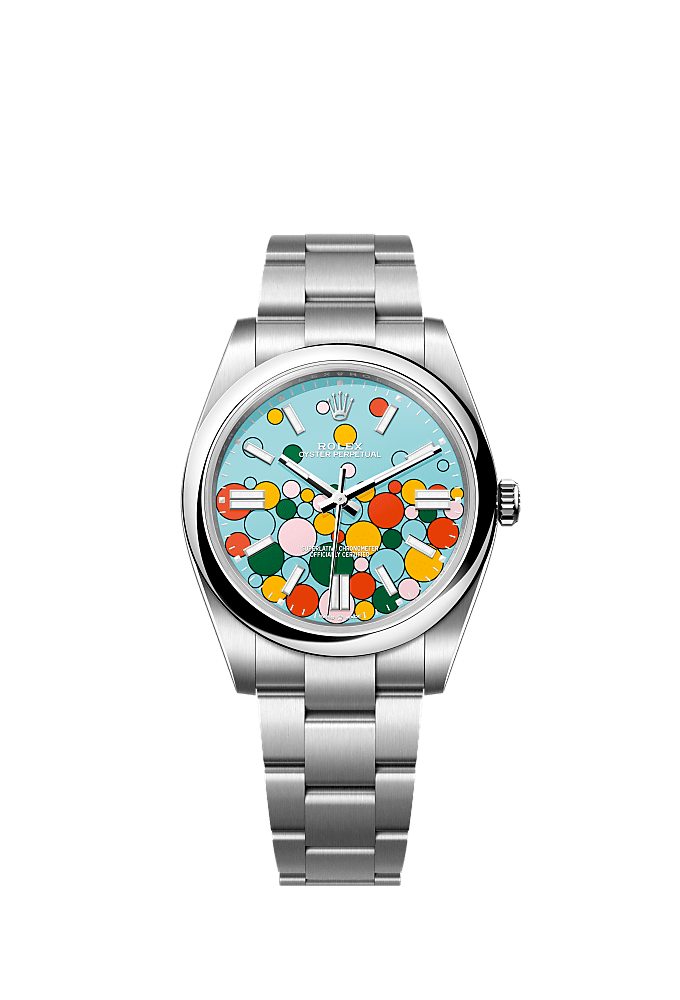 Pistachio Green dial, Oyster bracelet