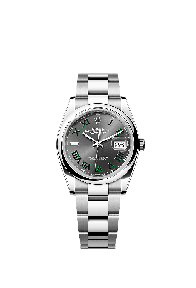 Slate Wimbledon dial, Jubilee bracelet