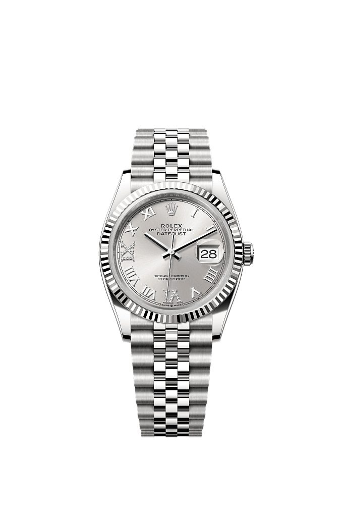 Silver Diamond-Set dial, Jubilee bracelet