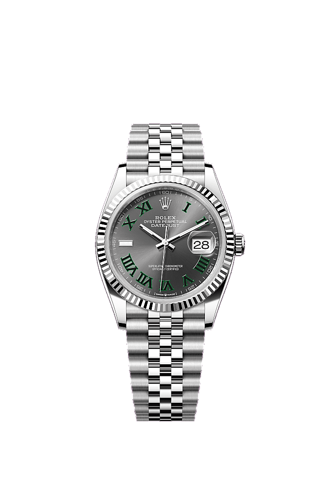Slate Wimbledon dial, Oyster bracelet