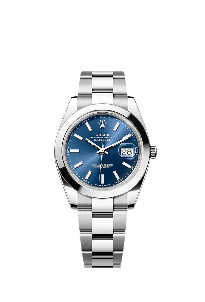 Bright Blue dial, Oyster bracelet