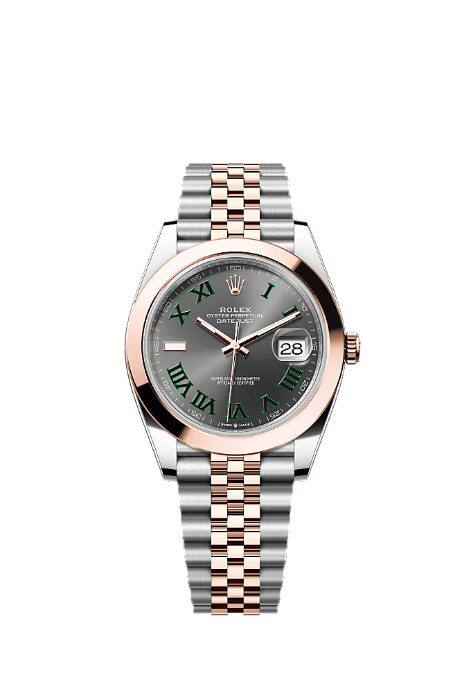 Slate Wimbledon dial, Jubilee bracelet