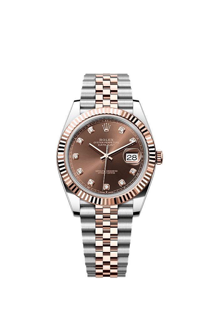 Chocolate Diamond-Set dial, Jubilee bracelet