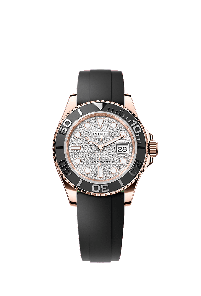 Diamond-Paved dial, Oysterflex bracelet
