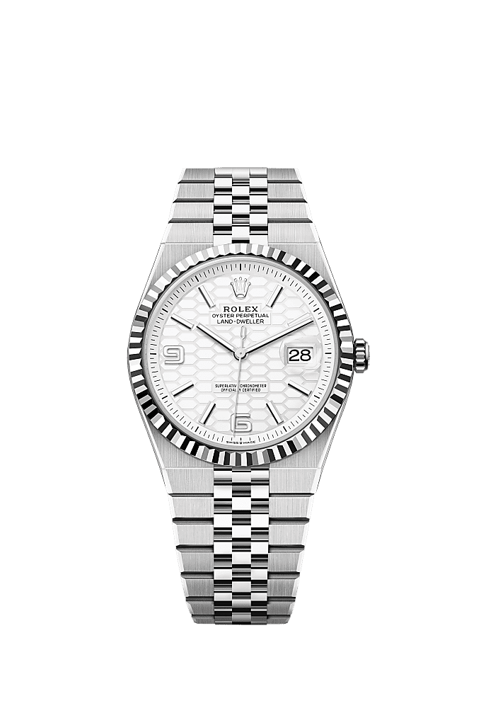 Rolex Land-Dweller 40 127334 - 40mm White Rolesor
