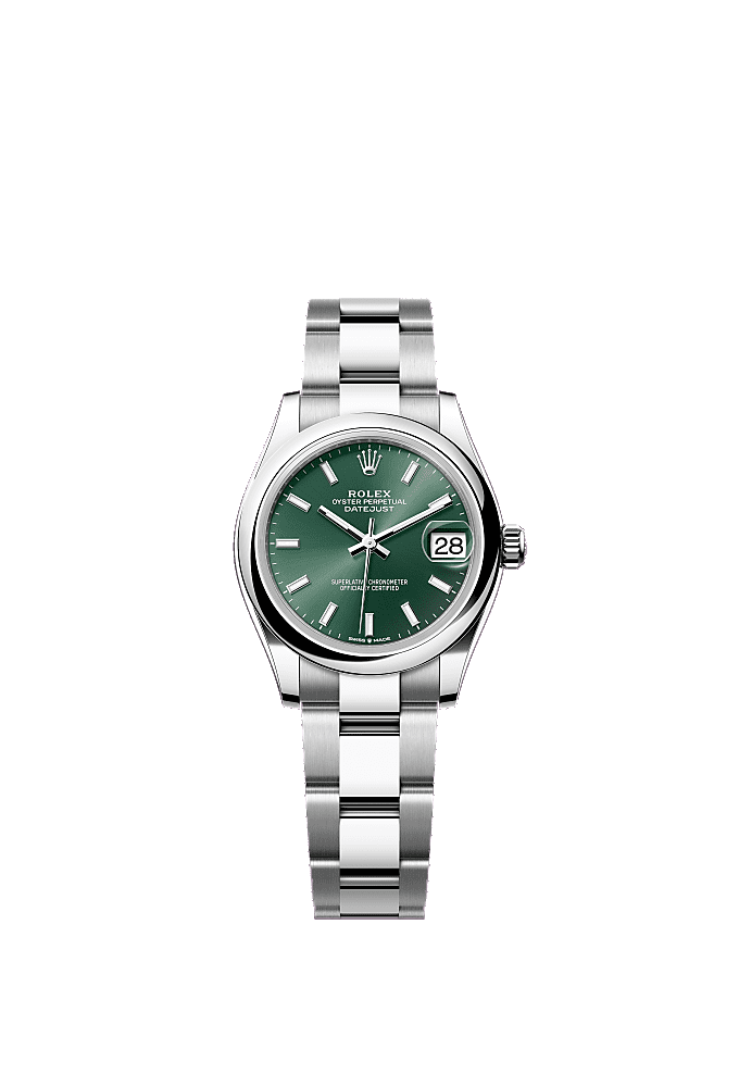 Mint Green dial, Oyster bracelet