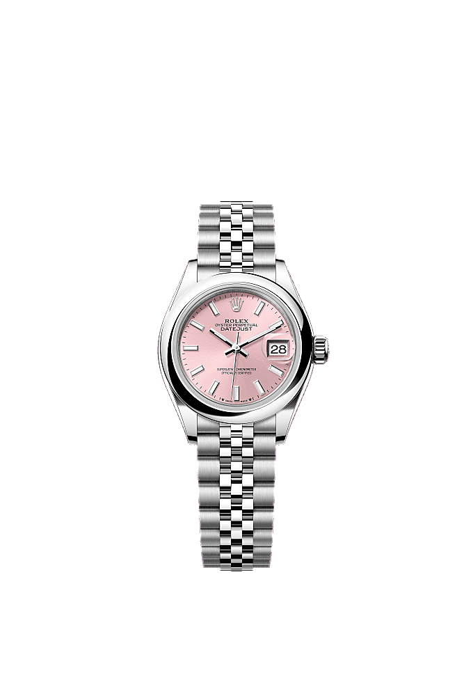 Pink dial, Oyster bracelet