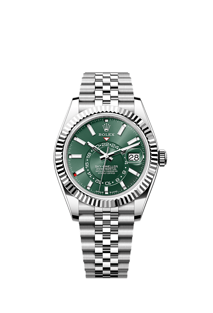 Mint Green dial, Jubilee bracelet