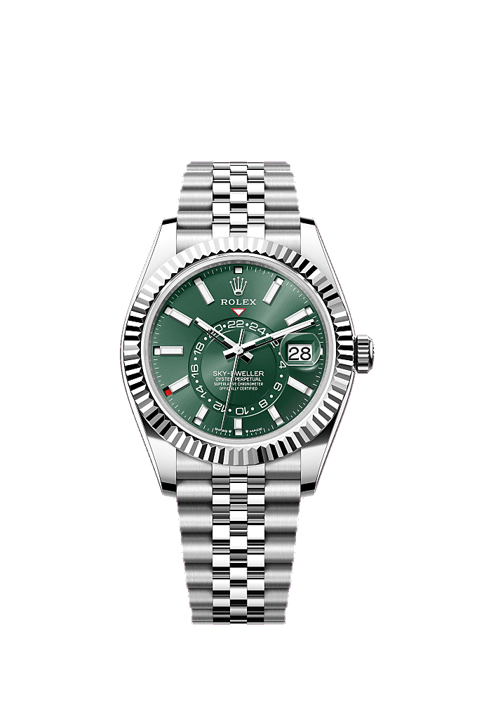 Mint Green dial, Jubilee bracelet