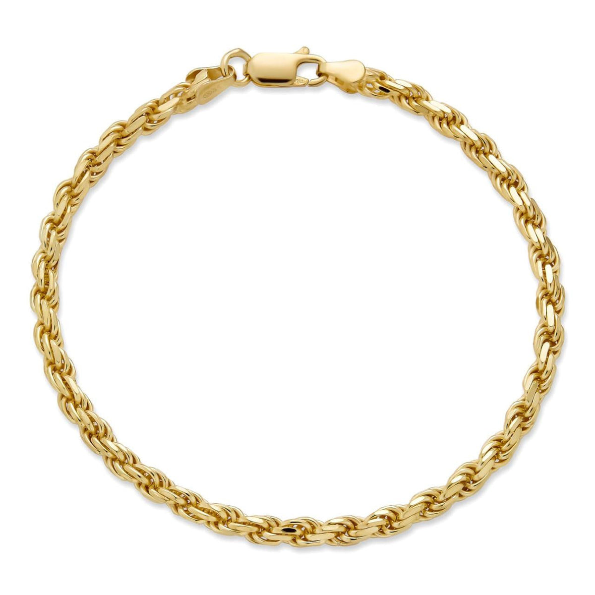 Rope Bracelet - 14k Gold Vermeil 925 Sterling Silver