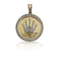 10K Gold Diamond Crown Pendant