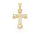 14K Baguette Diamond Cross With 2.69 Carats Of Diamonds