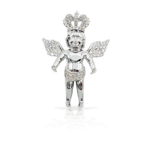 14K Diamond Baby Angel With 1.75 Carats Of Diamonds