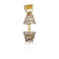 10K Gold Diamond Weight Pendant
