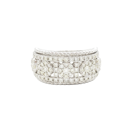14K White Gold Natural Diamond Ring for Men – 1.64 CTW
