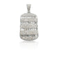 14K Diamond Dog Tag With 3.86 Carats Of Diamonds