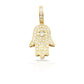 14K Eye Diamond Hamsa With 0.84 Carats Of Diamonds