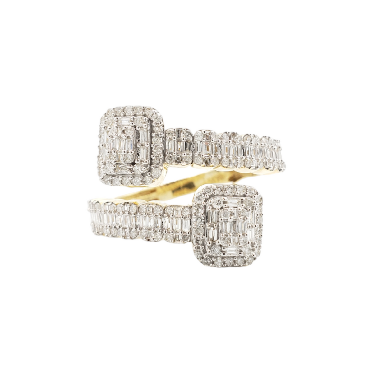14K Gold Baguette Natural Diamond Band Ring for Men – 1.18 CTW