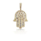 14K Baguette Diamond Hamsa With 3.05 Carats Of Diamonds