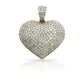 10K Gold Diamond Heart Pendant