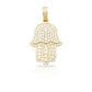 14K Diamond Hamsa With 5.10 Carats Of Diamonds