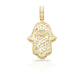 14K Eye Baguette Diamond Hamsa With 2.34 Carats Of Diamonds