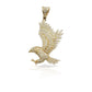 14K Diamond Eagle With 1.75 Carats Of Diamonds