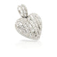 14K Baguette Diamond Heart With 1.92 Carats Of Diamonds