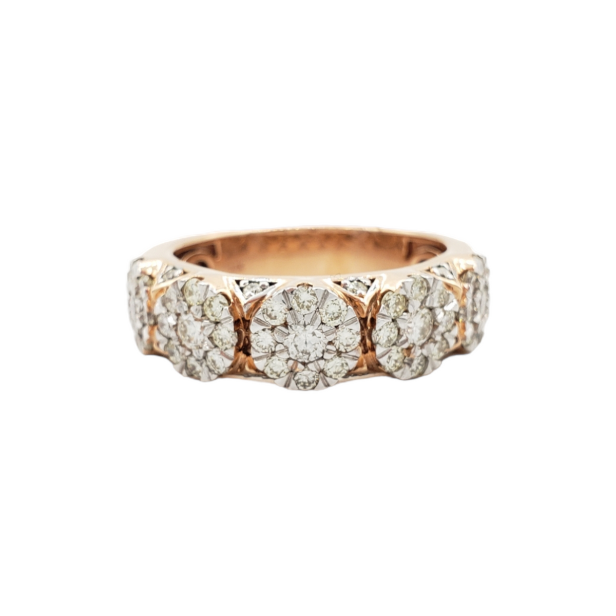 14K Rose Gold Natural Diamond Ring for Men – 1.77 CTW