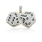 14K Diamond Dice With 1.67 Carats Of Diamonds