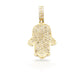 14K Diamond Hamsa With 1.03 Carats Of Diamonds
