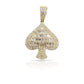 14K Baguette Diamond Ace of Spades With 1.73 Carats Of Diamonds