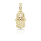 14K 3D Diamond Hamsa With 1.25 Carats Of Diamonds