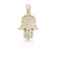 14K Baguette Diamond Hamsa With 2.44 Carats Of Diamonds