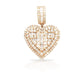 14K Baguette Diamond Heart With 1.77 Carats Of Diamonds