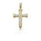 14K Baguette Diamond Cross With 2.13 Carats Of Diamonds