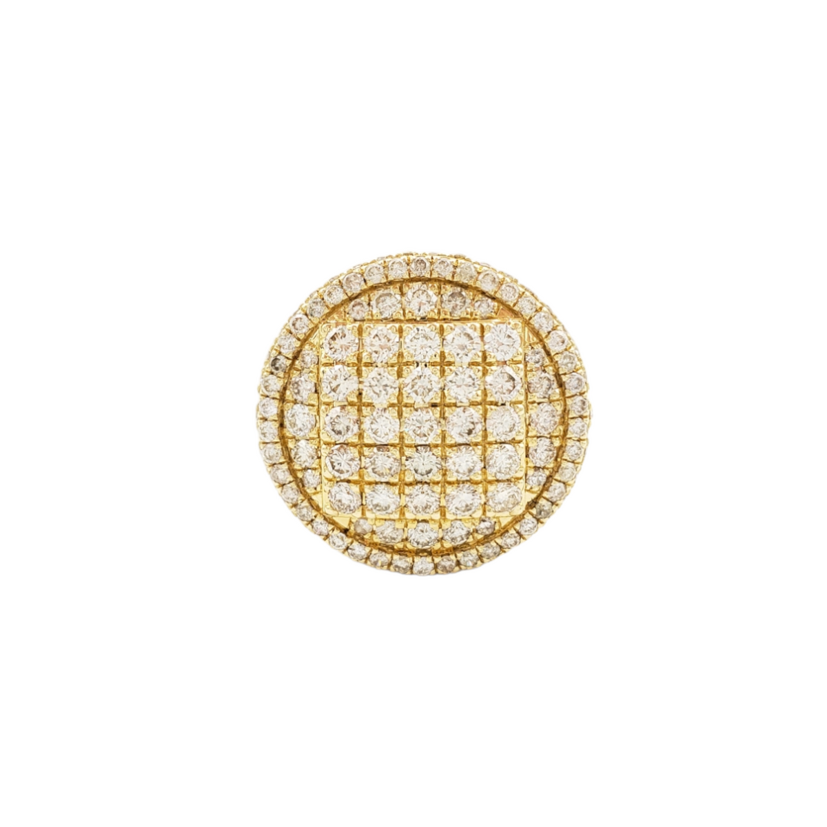 14K Yellow Gold Championship Natural Diamond Ring for Men – 4.33 CTW