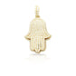 14K 3D Diamond Hamsa With 4.49 Carats Of Diamonds